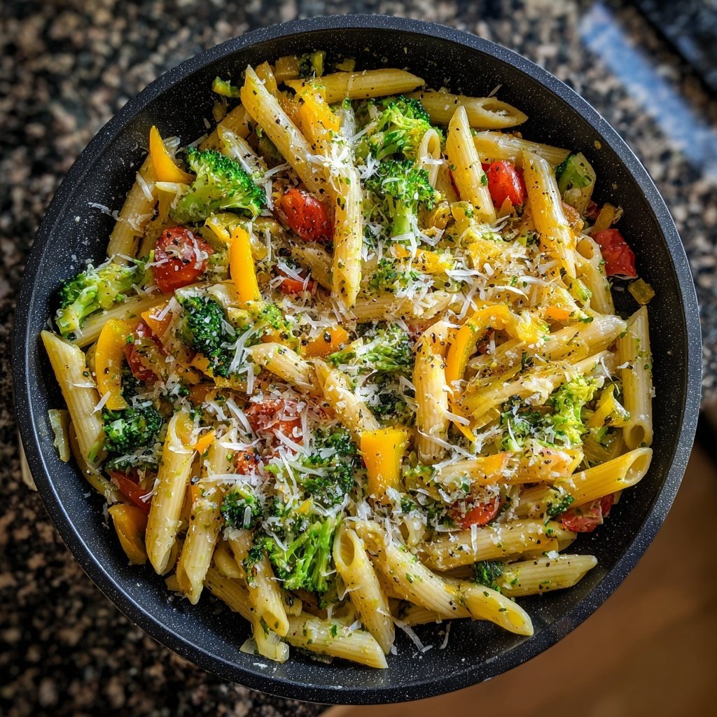 Brokkoli Pasta Pfanne