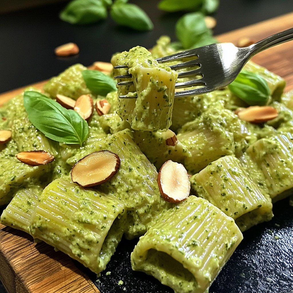 Rigatoni mit Brokkoli und Mandeln