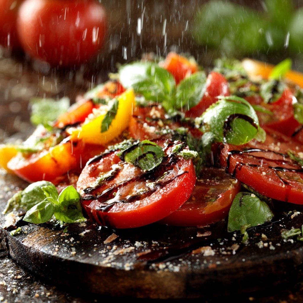 Tomaten Basilikum Salat Zum Grillen