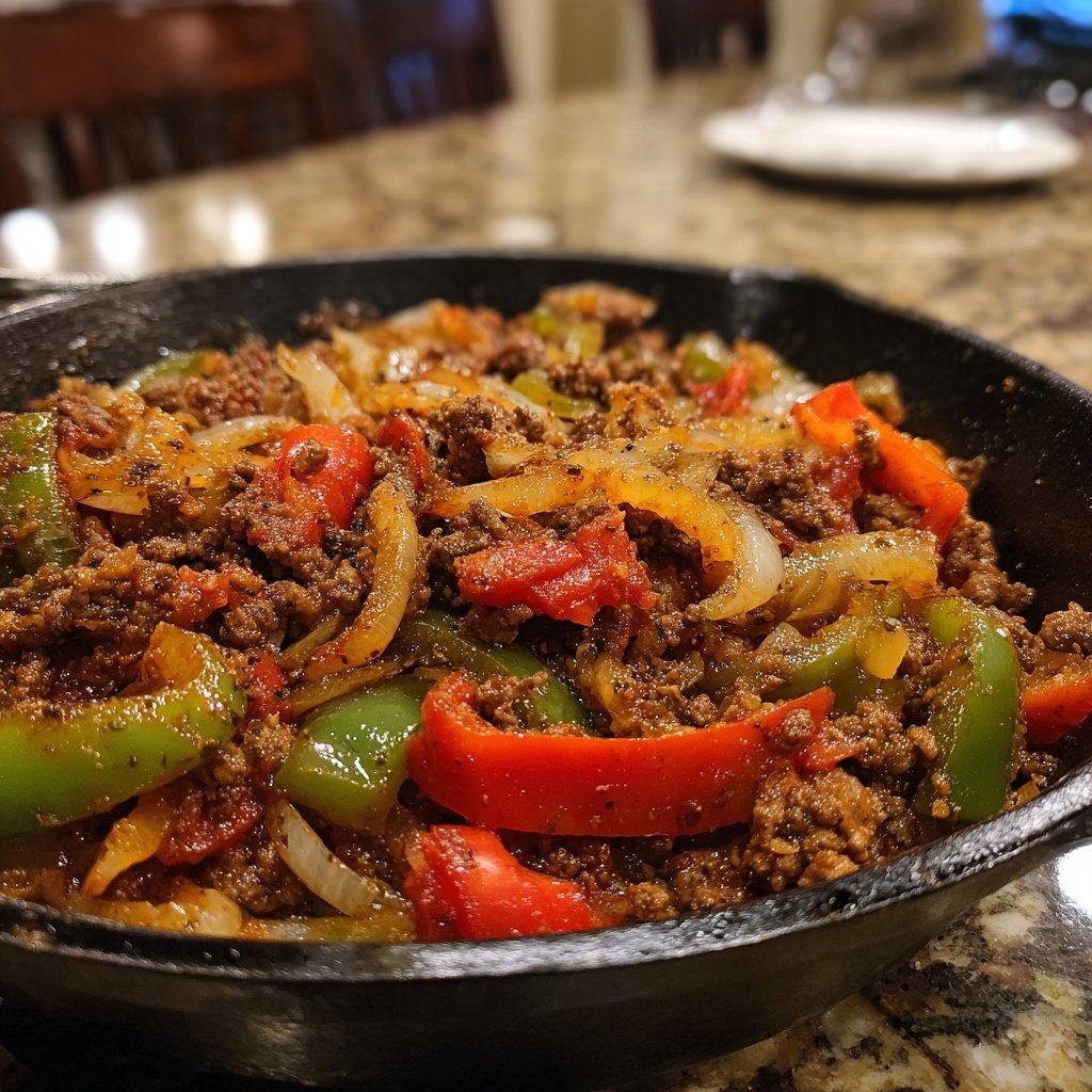 Hackfleisch Pfanne deftig
