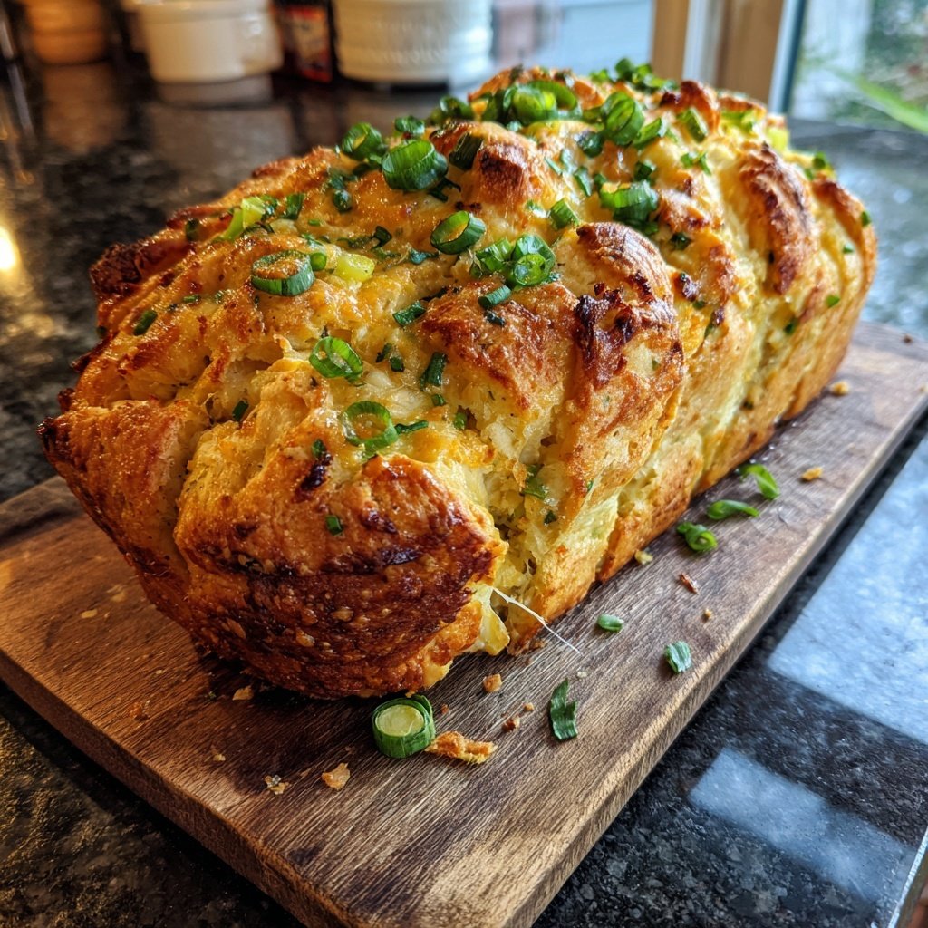 Zupfbrot Mit Lauchzwiebeln