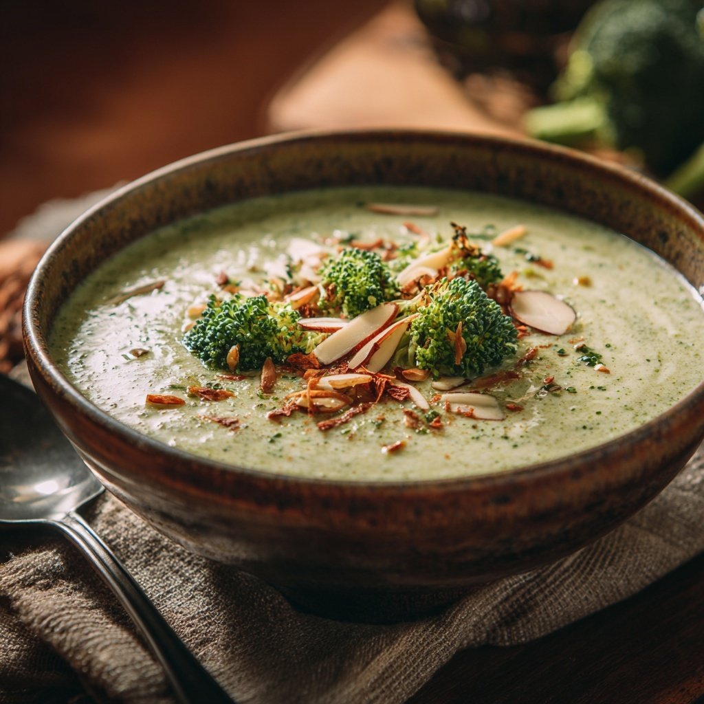 Brokkoli Suppe Mit Mandelmus