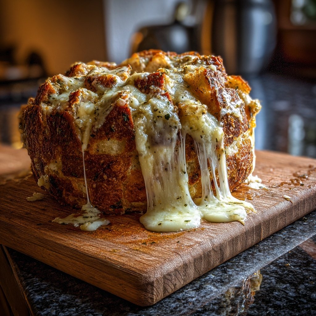 Zupfbrot Mit Knoblauch Und Mozzarella