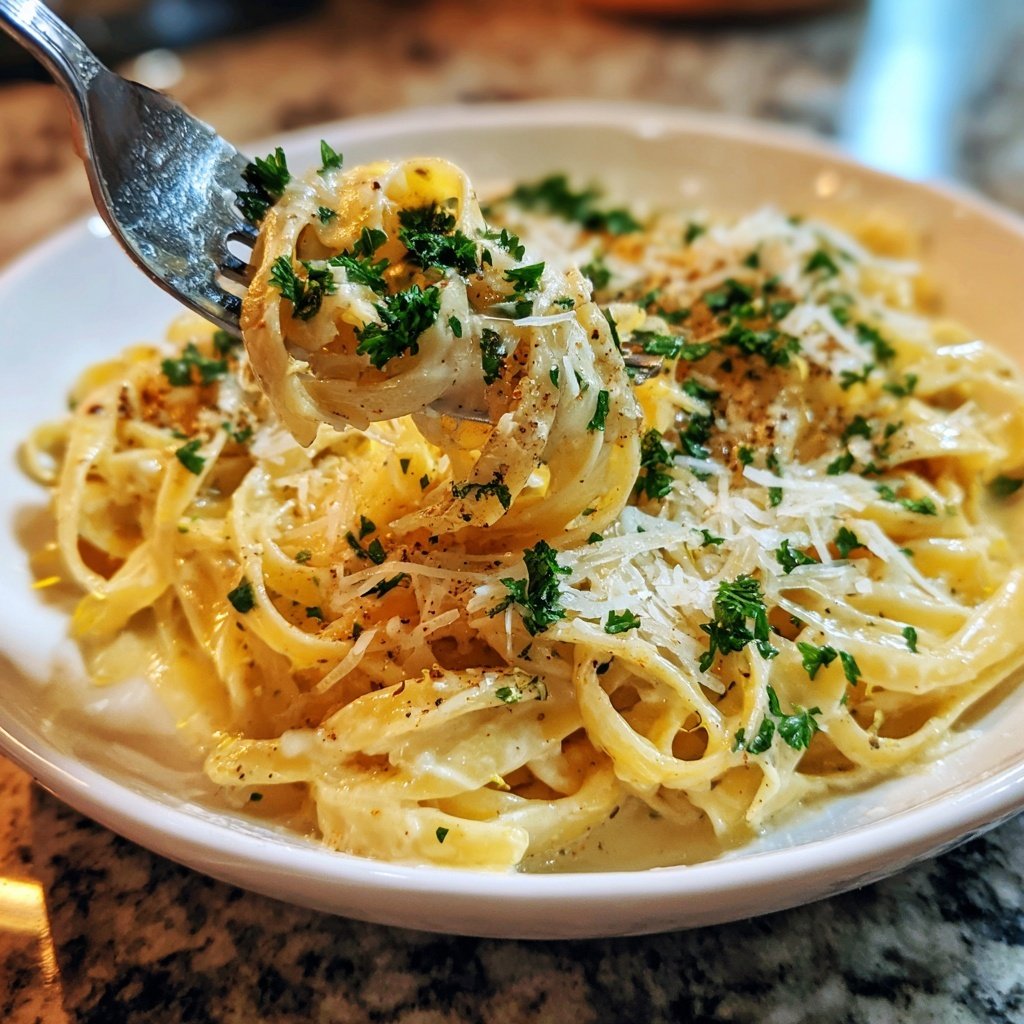 Pasta Mit Zitronen Sahnesauce