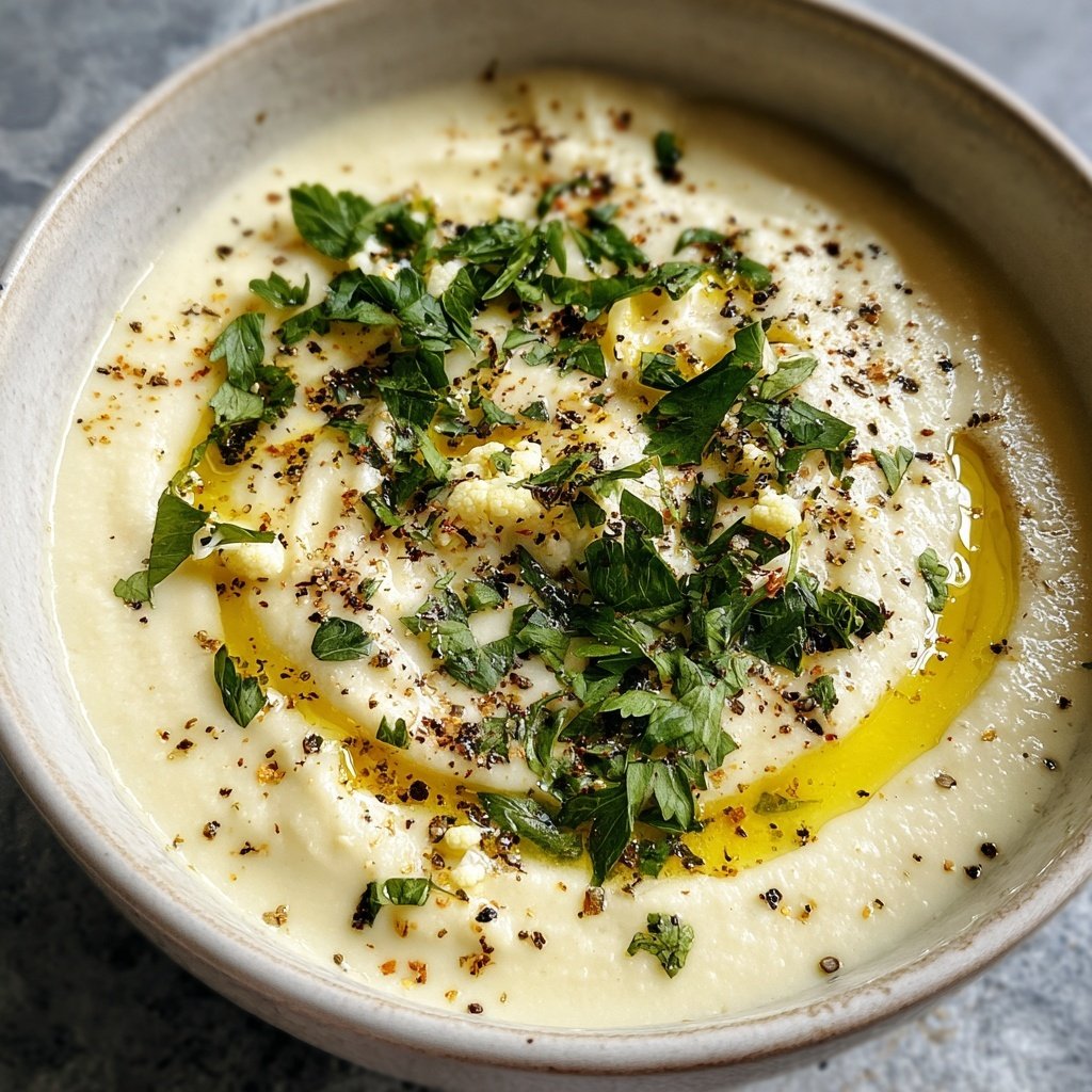 Blumenkohlsuppe cremig vegan